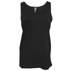 Image of Canvas Adults Unisex Jersey Sleeveless Tank Top (XS) (Black)