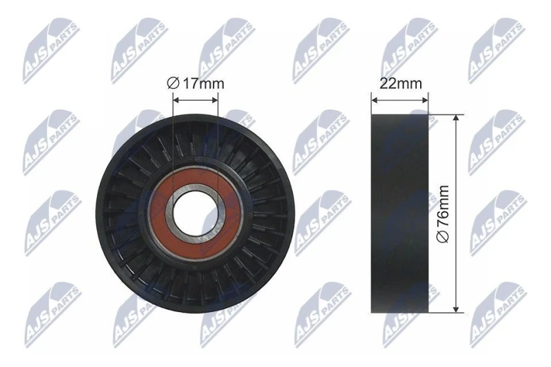 Image of NTY Tensioner Lever, v-ribbed belt NTY RNK-KA-006