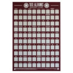 image of 100 Albums Bucket List Poster