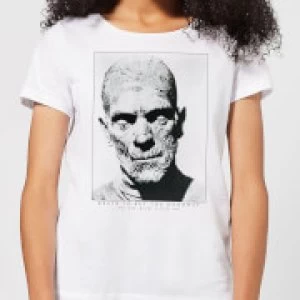 Image of Universal Monsters The Mummy Portrait Womens T-Shirt - White - 3XL