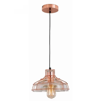 image of The Lighting and Interiors Group Holloway Pendant Light - Copper