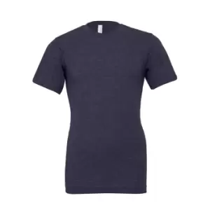 Image of Bella + Canvas Adults Unisex Heather CVC T-Shirt (S) (Heather Midnight Blue)