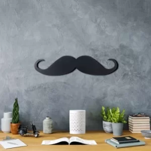 Image of Mustache Black Decorative Metal Wall Accessory