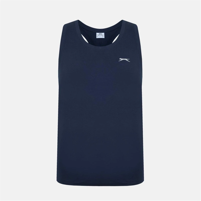 Image of Slazenger Muscle Vest Mens - Blue Blue S