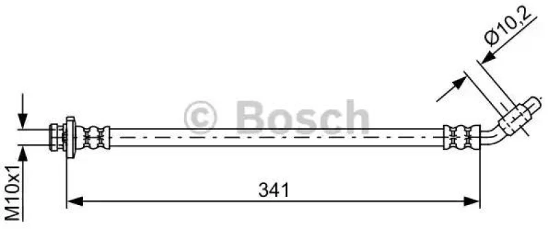 Image of Bosch 1 987 481 840 Brake Hose Brake Hose (83)