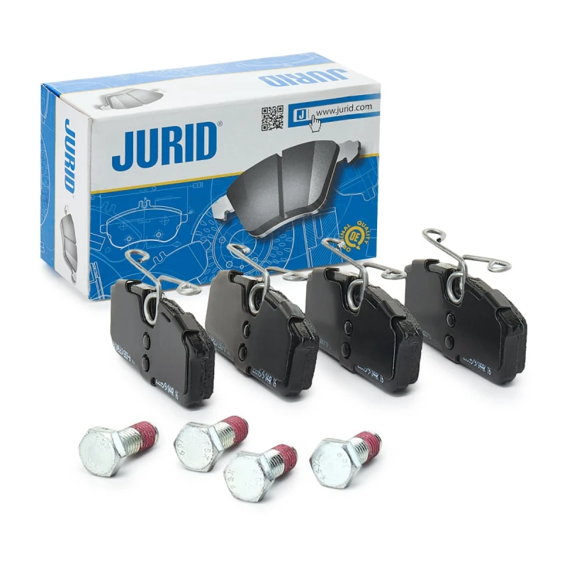 Image of JURID 573452J Brake pad set not prepared for wear warning indicator Brake Pad Set,disc brake (402)