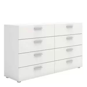 image of Pepe 8 Drawer Bedroom Chest, white