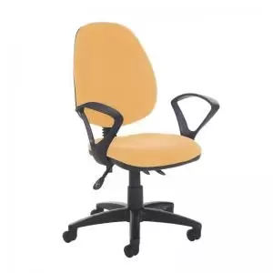 image of Jota high back asynchro operators chair with fixed arms - Solano