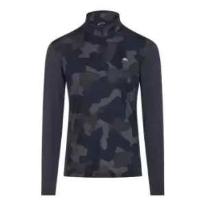 image of J Lindeberg Golf Midlayer Zip Top - Blue