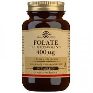 Image of Solgar Vitamins Folate (as Metafolin(R)) 400 ug Tablets x 50