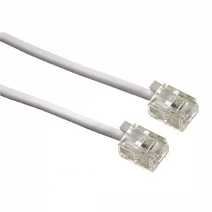 Image of Modular Cable 6p4c plug - 6p4c plug 10m (White)