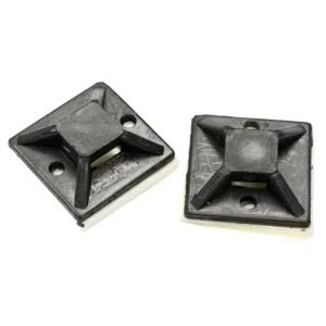 image of BQ Black 20mm Cable Mounts Pack of 50