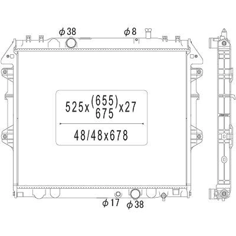 Image of Engine radiator DIEDERICHS DCM3296