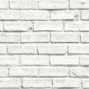 Image of Arthouse White Brick Wallpaper