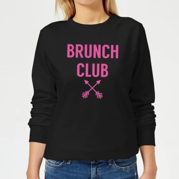 Image of Brunch Club Womens Sweatshirt - Black - 5XL
