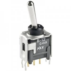 Image of NKK Switches B12AH Toggle switch 28 Vdc 0.1 A 1 x OnOn latch