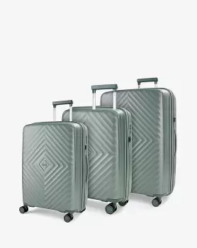 Image of Rock Luggage Infinity KZ27306 Green Suitcase 3Pcs Set