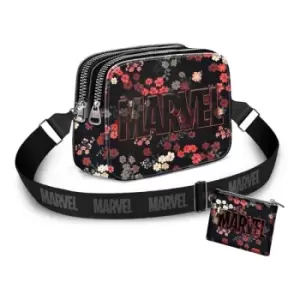 image of Marvel IBiscuit Shoulder Bag & Card Holder / Mini Purse Bloom