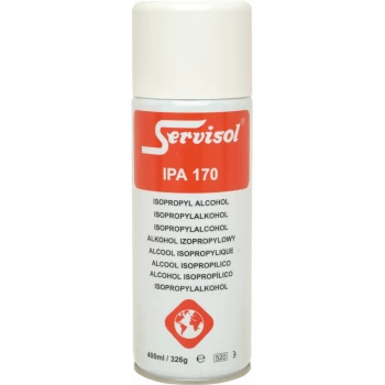 Image of 6100020000 IPA 170 Isopropyl Alcohol Aerosol 400ml - Servisol