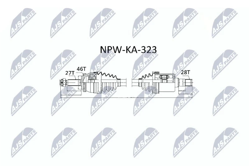 Image of NTY Drive shaft NTY NPW-KA-323