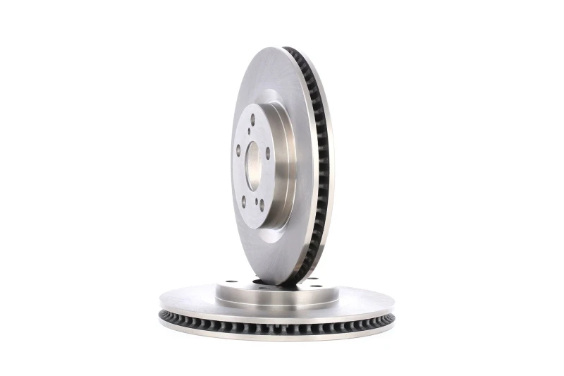 Image of RIDEX 82B0305 Brake disc Front Axle, Vented, Cast Iron, Uncoated, Untreated, without bolts/screws Cast Iron Brake Disc (82)