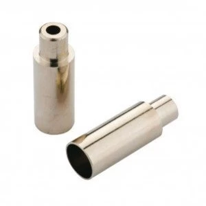 Image of Jagwire Open End Caps Fits Brake Chrome Plated 5mm (x100)