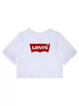 Levis Girls Short Sleeve Boxy Batwing T-Shirt - White, Size Age: 8 Years, Women