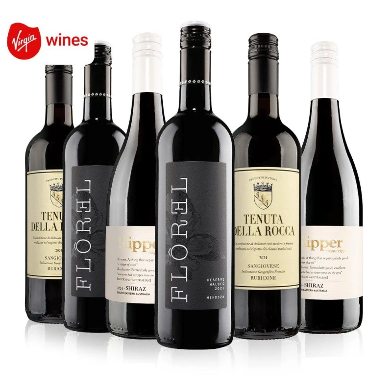 Image of Virgin Wines Premium 6 Bottle Red Case Red unisex 6