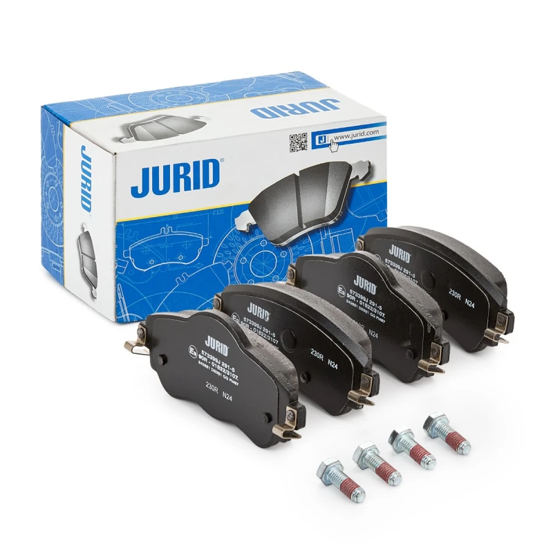 Image of JURID 573399J Brake pad set not prepared for wear warning indicator, with accessories Brake Pad Set,disc brake (402)