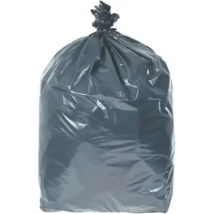 image of 18"X29"X39" Black Refuse Sacks 350G (Pk-100)