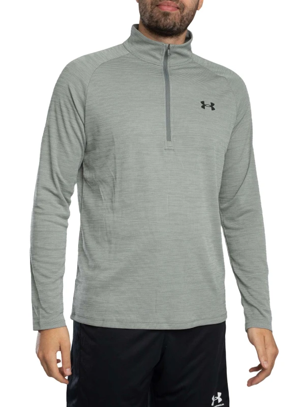 Image of Under Armour Tech Textured Track Top Clay Green/Black M