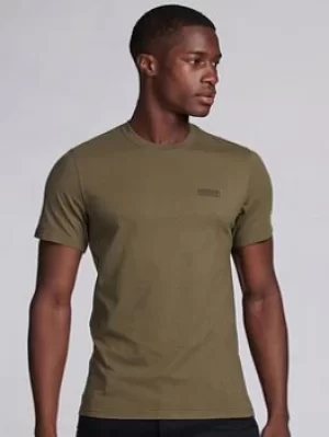 Image of Barbour International Small Logo T-Shirt, Khaki, Size L, Men