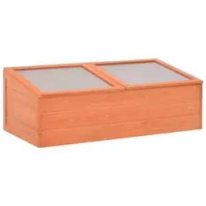 Image of Greenhouse Wood 100x50x34cm Vidaxl Brown