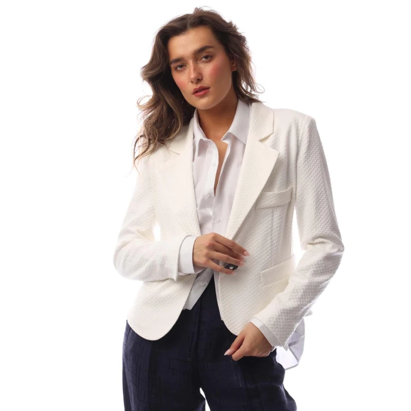 Image of Emporio Armani Blazer Softshell Jackets 8 White 29640001175