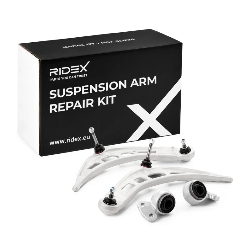 Image of RIDEX 772S0451 Control arm repair kit Front axle both sides, Control Arm Aluminium Suspension Kit (772)