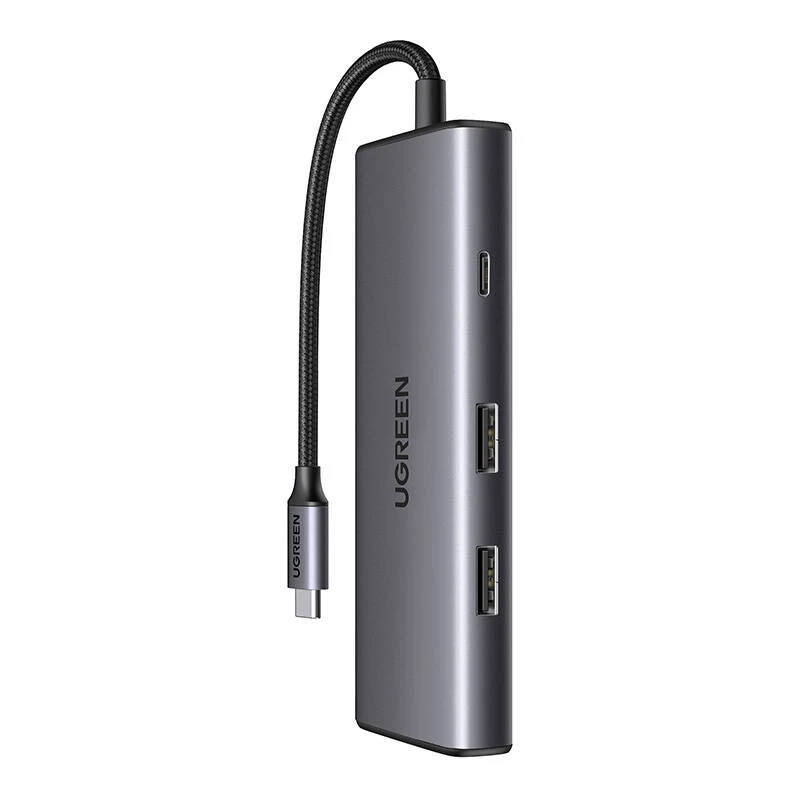 Image of Ugreen 15531 interface hub USB Type-C 1000 Mbps Grey