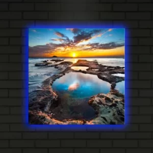 Image of 4040DACT-19 Multicolor Decorative LED Lighted Canvas Painting