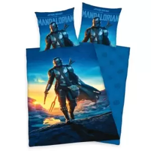 Image of Star Wars Duvet Set The Mandalorian 135 x 200cm / 80 x 80 cm