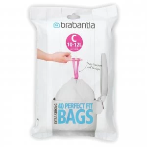 image of Brabantia PerfectFit Dispenser Pack C - 10-12 Litre (Pack of 40)