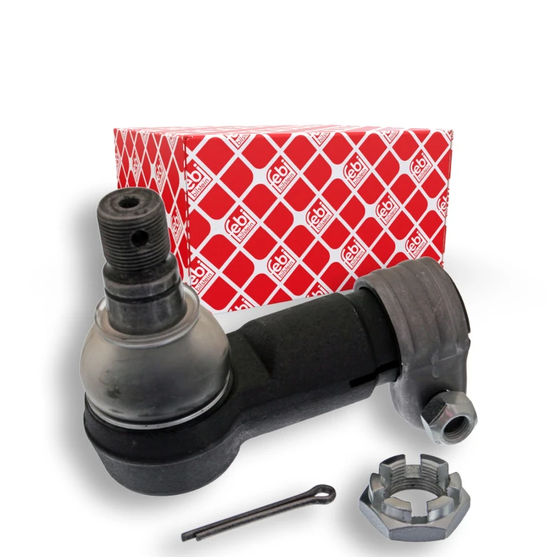 Image of FEBI BILSTEIN 44435 Track rod end Front Axle, with crown nut Tie Rod End (914)