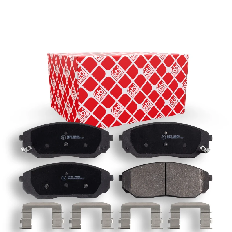 Image of FEBI BILSTEIN 16471 Brake pad set Front Axle, with acoustic wear warning Brake Pad Set,disc brake (402)