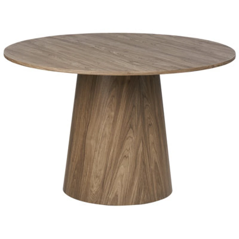 Image of Beliani Dining Table Oyen Dark Brown 120 Cm 120 Cm