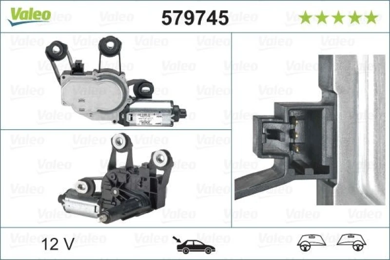 Image of Wiper motor VALEO 579745