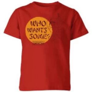 image of Samurai Jack Who Wants Some Kids T-Shirt - Red - 11-12 Years