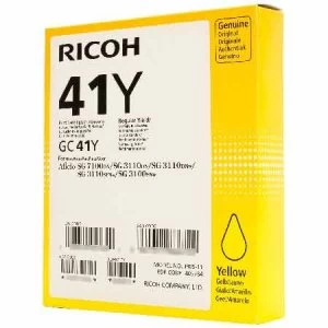 Image of Ricoh 405764 Yellow Ink Cartridge