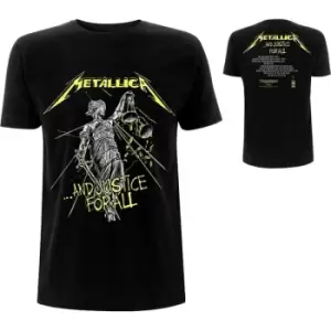 Image of Metallica - And Justice For All Tracks Unisex Small T-Shirt - Black