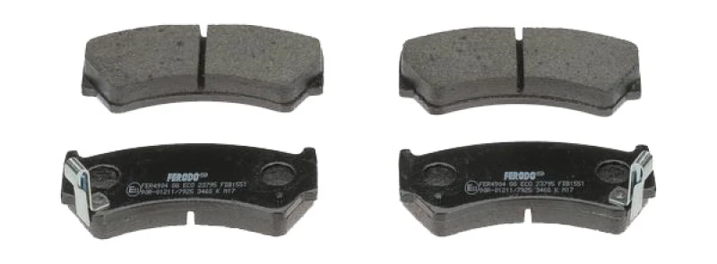 Image of FERODO FDB1551 Brake pad set with acoustic wear warning, without accessories Brake Pad Set,disc brake (402)