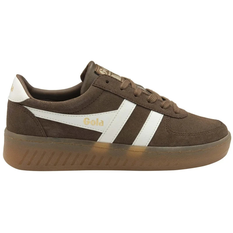 Image of Gola Womens Trainers Gola Grandslam Suede Trainer Marron Female 37