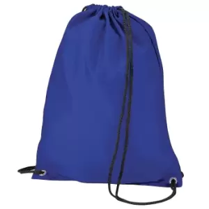 Image of BagBase Budget Water Resistant Sports Gymsac Drawstring Bag (11 Litres) (Pack of 2) (One Size) (Royal)
