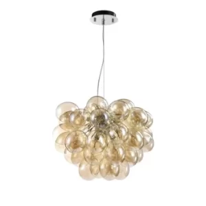 image of Balbo Ceiling Pendant Lamp Nickel, 8 Light, G9